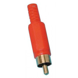 Fiche rca mâle rouge pour camera video fiche rca fiche rca - ECLATS DESTOCKAGE