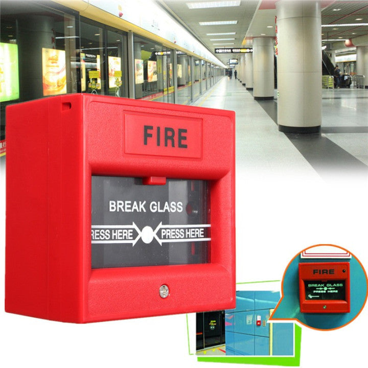Déclencheur manuel boitier a briser Bouton appel pour centrale alarme incendie pb-911 Break Glass ECLATS DESTOCKAGE