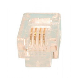 Fiche modulaire mâle a sertir rj11 6p/4c telephonie (1 pièce) jack 6p4c ta116p4c telephone 6p4c - ECLATS DESTOCKAGE