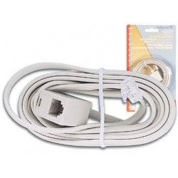 Cordon telephonique 4m rj11 vers rj11 femelle 6p/4c rallonge prolongateur cable fil telephone tcu334 - ECLATS DESTOCKAGE