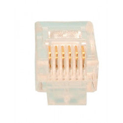 Fiche rj12 6p/6c pour camera ckvn (1 pièce) pour cordons cameras video fiche rj12 ECLATS DESTOCKAGE