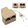 Adaptateur telephonique rj12 femelle 2 rj12 femelle 6p6c dedoubleur tcu5 ECLATS DESTOCKAGE
