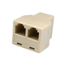 Adaptateur telephonique rj12 femelle 2 rj12 femelle 6p6c dedoubleur tcu5 ECLATS DESTOCKAGE