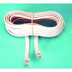 Cordon telephonique 4m rj12 vers rj12 6p6c fiche cable fil telephone video tcu364 ECLATS DESTOCKAGE