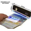 Lampe uv 4w detecteur de faux billet lumiere noire lamp04tbl zluvb ultraviolet carte bancaire ECLATS DESTOCKAGE