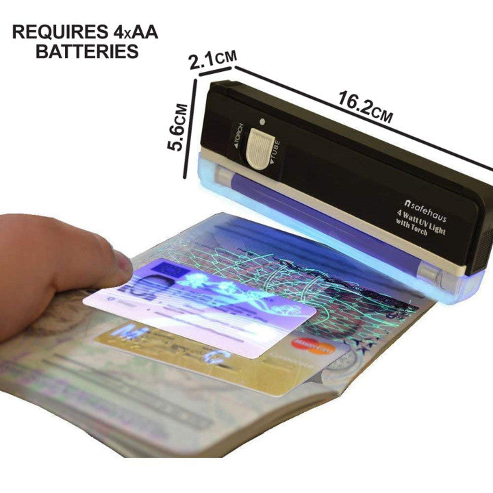 Lampe uv 4w detecteur de faux billet lumiere noire lamp04tbl zluvb ultraviolet carte bancaire ECLATS DESTOCKAGE