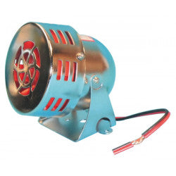 Sirene chrome turbine moteur electromecanique 12v moto harley custom alarme police sonore sn01 - ECLATS DESTOCKAGE