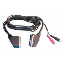 Cordon peritel 1,5m 2 rca cable television prise antenne tv cp10 sc24 ECLATS DESTOCKAGE