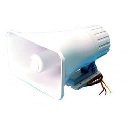 Sirene electronique double tonalite 125db 12v 30w police americaine us fbi sv/hs1 s58 12vcc es200r ECLATS DESTOCKAGE