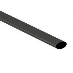 Gaine thermoretractable 2:1 6,4mm noir 1m st64bkl - ECLATS DESTOCKAGE