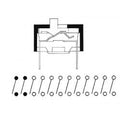 Interrupteur dip 6 positions de rechange pour sus61 ds 6 velleman ECLATS DESTOCKAGE