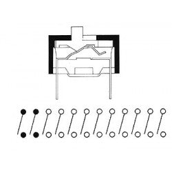 Interrupteur dip 6 positions de rechange pour sus61 ds 6 velleman ECLATS DESTOCKAGE