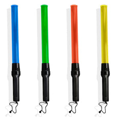 4 Batons lumineux rouge jaune vert bleu train sncf signalisation routiere police route circulation voiture