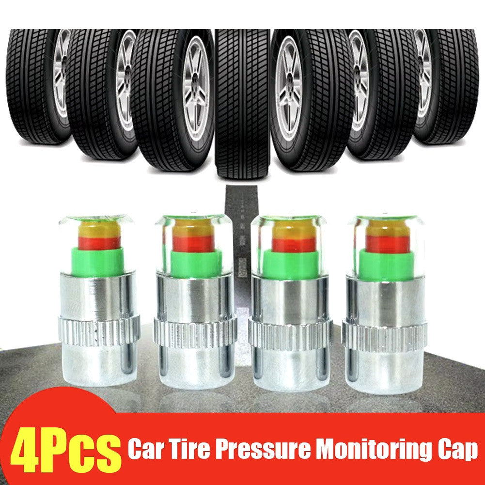 4 bouchon d'avertissement de pression pneus auto 2.4bar Air Alerte de valve roue voiture assujet ECLATS DESTOCKAGE
