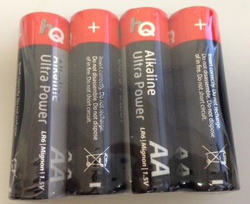 4 piles 1.5v alcaline lr06 aa hq-alk-aa-01 lr6sc am3 lr6 15a e91mn1500 815 4006 - ECLATS DESTOCKAGE