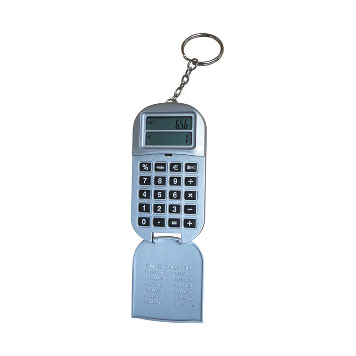 Calculatrice electronique convertisseur euro porte clef jeton caddie supermarche ECLATS DESTOCKAGE