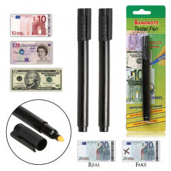 Stylo feutre detecteur testeur faux billet euro detector detection usd 14 devises - ECLATS DESTOCKAGE