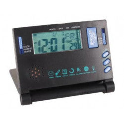 Reveil de voyage multifonctions wt55 retro eclairage date alarme temperature horloge velleman ECLATS DESTOCKAGE