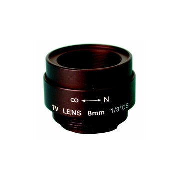 Objectif de camera 8mm 1/3 cs iris sans diaphragme caml3b video surveillance ECLATS DESTOCKAGE