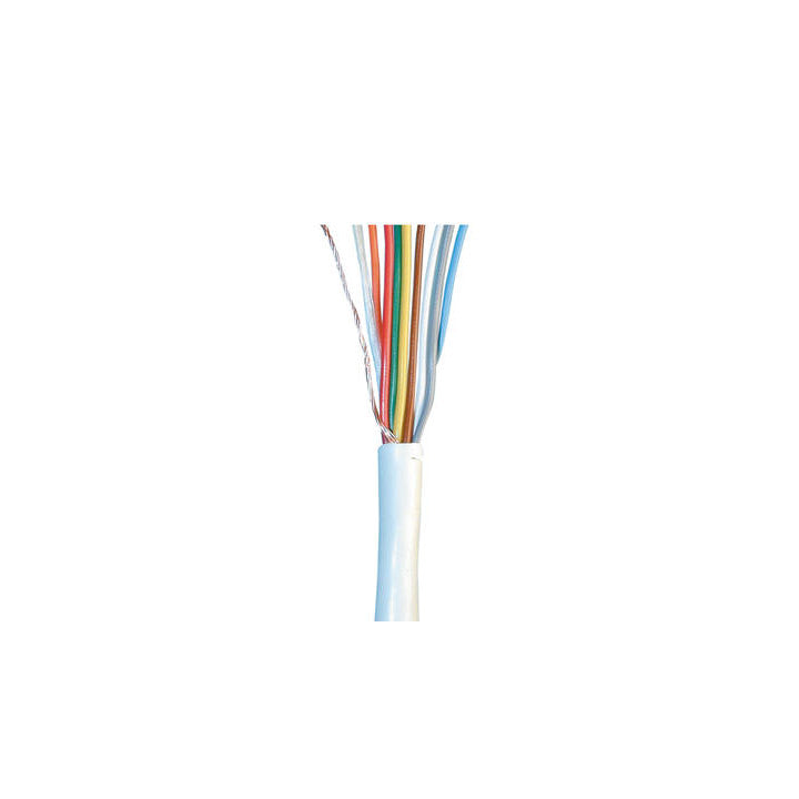 Cable blindé 4 paires 8x0.22 souple blanc ø4.5mm (le mètre) fil 8x0,22 ecran cablage alarme ECLATS DESTOCKAGE