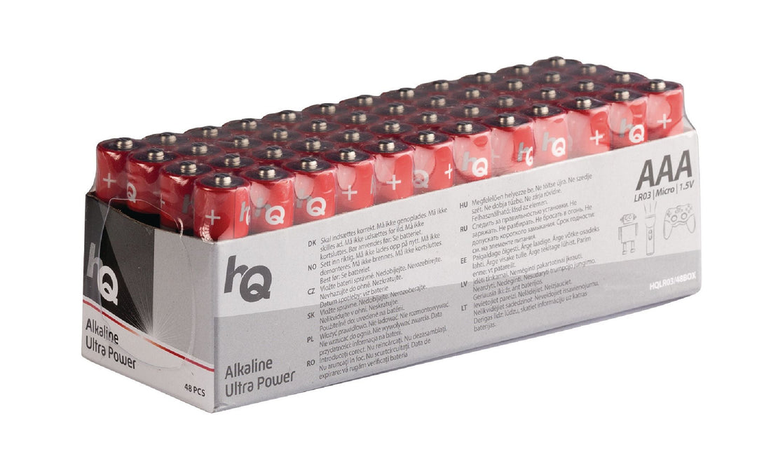 48 piles 1.5v alcalines lr3 aaa 1100mah lr03 mn2400 r03p sum4 hp16 1.5vcc ECLATS DESTOCKAGE