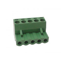 Bornier electrique femelle embrochable 5 poles pour câble 12awg tenf05 connecteur connexion ECLATS DESTOCKAGE