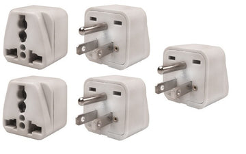 5 Adaptateur de voyage prise électrique monde vers usa etats-unis - ECLATS DESTOCKAGE