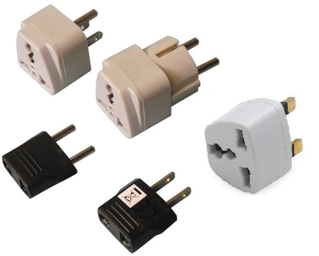 5 adaptateur electrique secteur voyage europe france angleterre usa allemagne canada - ECLATS DESTOCKAGE