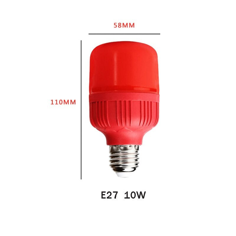 5 Ampoules led e27 220v 10w lanterne rouge vacance festive economie d energie Lampe de noel ECLATS DESTOCKAGE