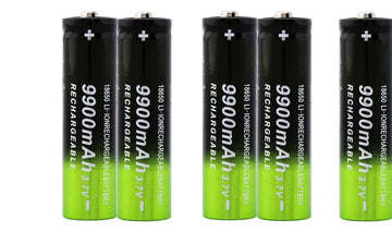 5 batteries rechargeable 18650 3.7v 9000mah 9a KingWei li-ion pour lampe torche q5 - ECLATS DESTOCKAGE
