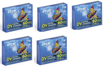5 cassettes video mini dv 60 min dvm60 maxell 60 minutes max-dvm60p5 ECLATS DESTOCKAGE