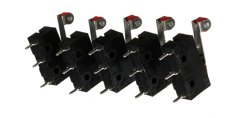 5 Contact autoprotection 5a sous 220v levier kw12-3 micro switch interrupteur - ECLATS DESTOCKAGE