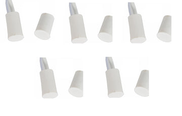 5 contacts nf encastrable 10mm blanc ouverture detecteur capteur magnetique pour alarme ECLATS DESTOCKAGE