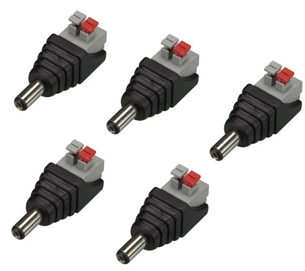5 Fiche d alimentation male 2.1 mm vers connexion a ressort 2 broches cd032 ECLATS DESTOCKAGE