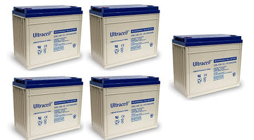 5 X Batteries rechargeable 12v 130ah uxl134-12 134ah 135ah solaire eolienne accu plomb accumulateur ECLATS DESTOCKAGE