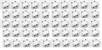 50 Adaptateur blanc prise electrique secteur voyage us vers fiche euro chine japon canada - ECLATS DESTOCKAGE