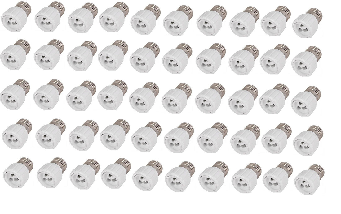 50 adaptateurs convertisseur e27 vers gu10 douille lampe ampoule led culot 12v 24v 48v 220v ECLATS DESTOCKAGE