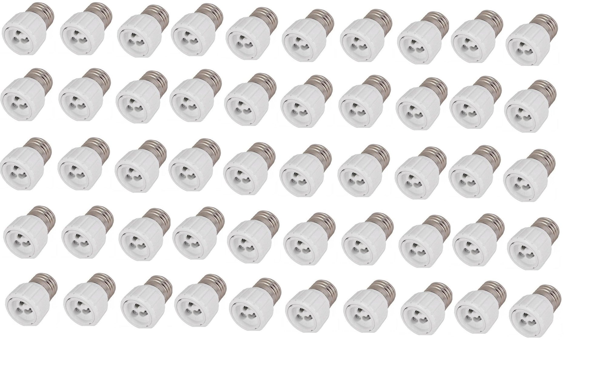 50 adaptateurs convertisseur e27 vers gu10 douille lampe ampoule led culot 12v 24v 48v 220v ECLATS DESTOCKAGE