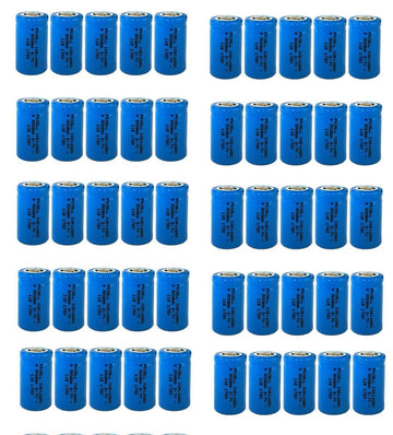 50 Batterie lithium rechargeable 14250 3.7v 300mAh ICR14250 1/2AA lampe torche Appareil photo ECLATS DESTOCKAGE