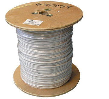 500m cable 4x0,22 souple blinde blanc ø4mm fil 4x0.22 avec ecran cablage alarme telephone - ECLATS DESTOCKAGE