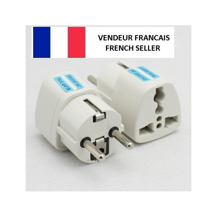 Adaptateur voyage prise secteur anglaise allemagne europe uk suisse italie australie japon canada ECLATS DESTOCKAGE