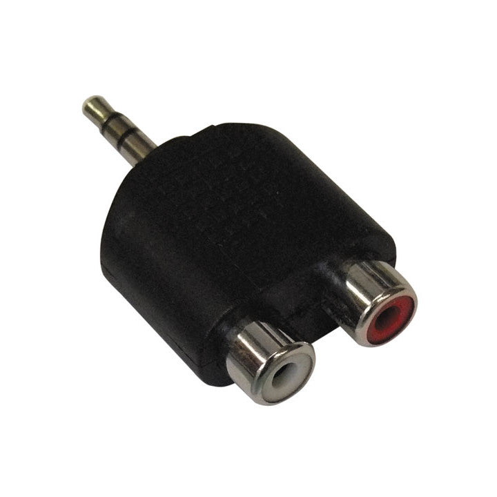 Adaptateur jack 3.5 stereo vers 2 x rca femelle ECLATS DESTOCKAGE
