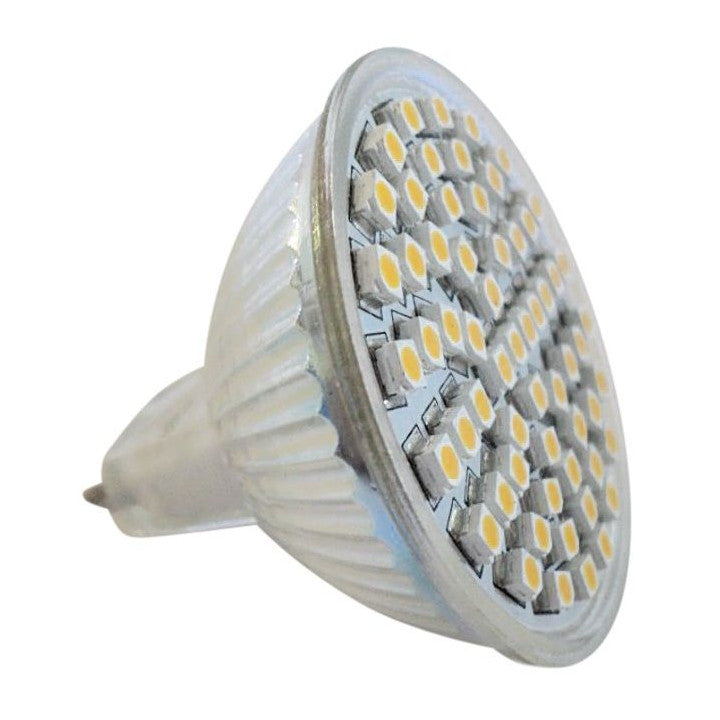 Lampe ampoule smd 60 led mr16 12v 2.5w 3w 3.5w blanc chaud gu5.3 4w ev610mr eclairage basse conso ECLATS DESTOCKAGE