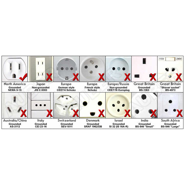 Adaptateur secteur voyage usa canada bresil thailande nouvelle zelande euro chine australie asie us - ECLATS DESTOCKAGE