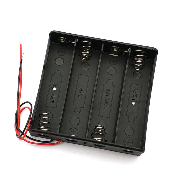 1 Boitier Bloc Coupleur Support de 4 Batterie Pile rechargeable 18650 3.7v ECLATS DESTOCKAGE