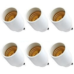 6 adaptateurs convertisseur gu10 a e27 douille lampe ampoule led culot 12v 24v 48v 220v ECLATS DESTOCKAGE