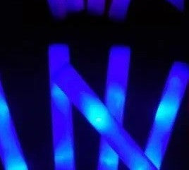 6 Baton Lumineux LED BleuTube Lumière 40cm clignotant Anniversaire fete mariage noel ECLATS DESTOCKAGE