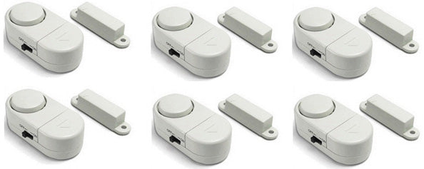 6 mini alarme intrusion contact detection ouverture porte sonore appartement cave garage tiroir ECLATS DESTOCKAGE