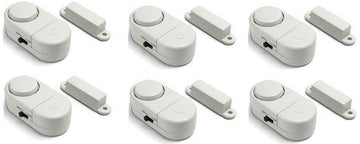 6 mini alarme intrusion contact detection ouverture porte sonore appartement cave garage tiroir ECLATS DESTOCKAGE
