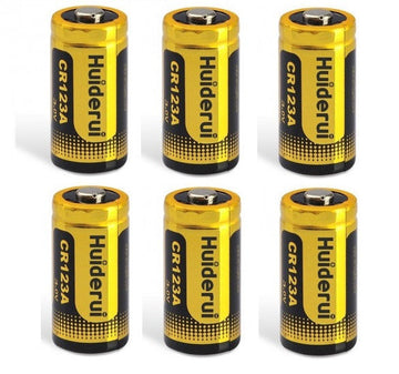 6 Pile lithium photo 3v 1300ma 123 cr123ac cr123a cr123 CR-123AL/2B cr17335 cr17345 dli23 dl123a el123ap camera ECLATS DESTOCKAGE